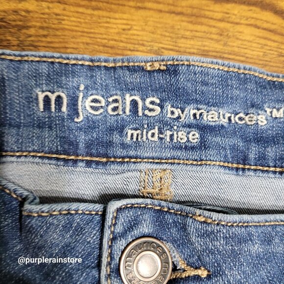 Maurices Jeans Size 18WR Skinny Mid Rise Medium Wash Stretch Denim - Picture 4 of 12